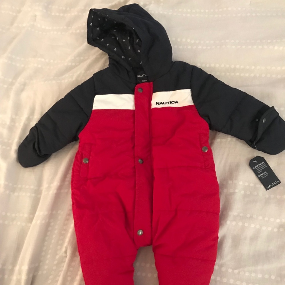 Baby boy one piece coat and hats 3-6 month